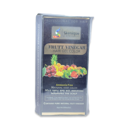 Skenique Frutt Vinegar Hair Gel Color Black 500mlx2