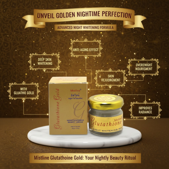 Mistline Glutathione Gold Night Whitening Beauty Cream 50g