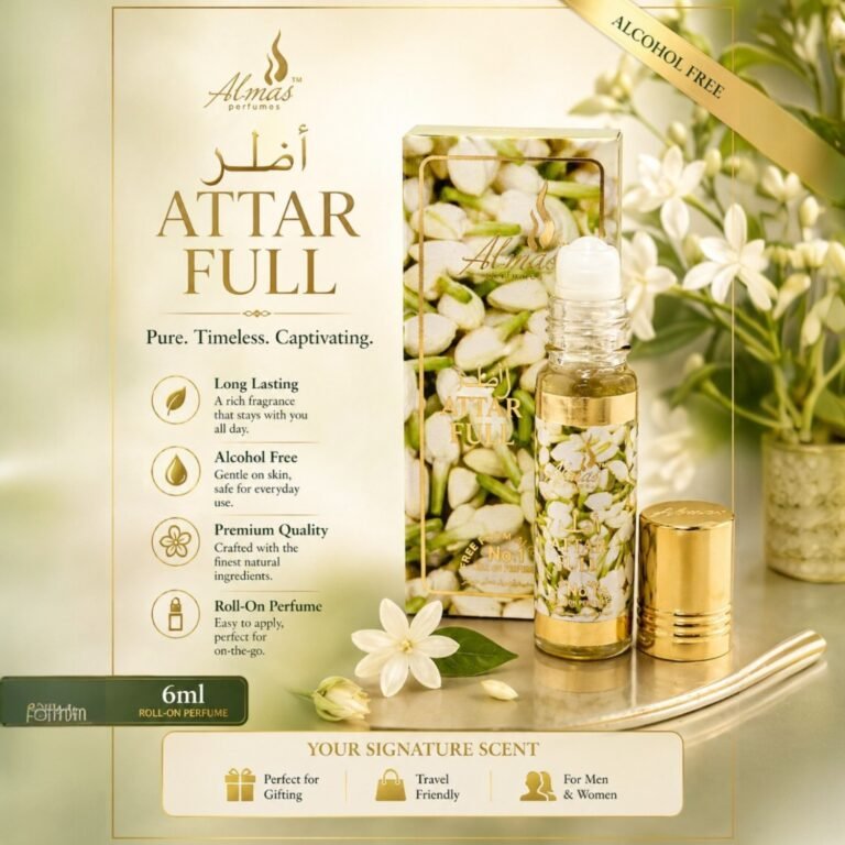 Almas Attar Full Roll-on Perfume Free From Alcohol 8ml