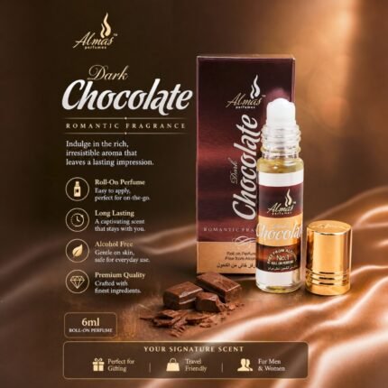 Almas Dark Chocolate Roll-on Perfume Free From Alcohol 6ml