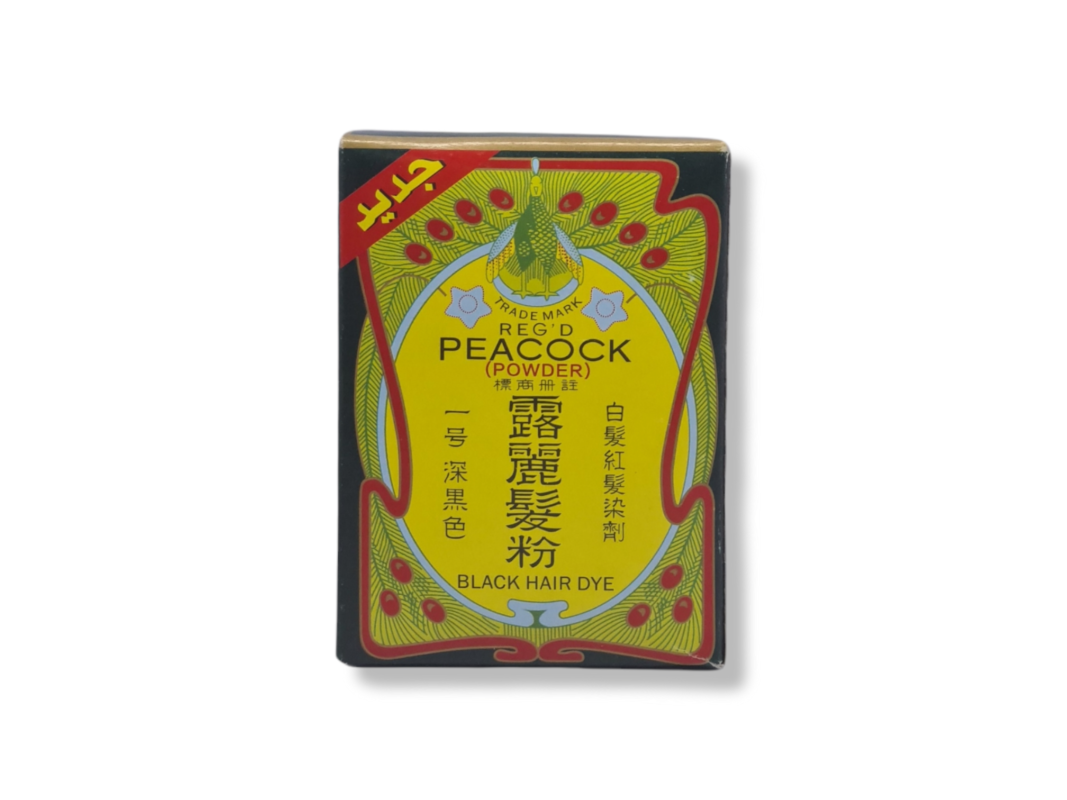 Peacock Black Hair Dye Powder 6g