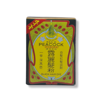 Peacock Black Hair Dye Powder 6g