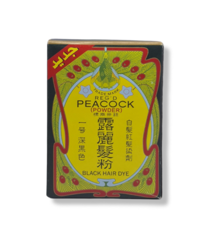 Peacock Black Hair Dye Powder 6g