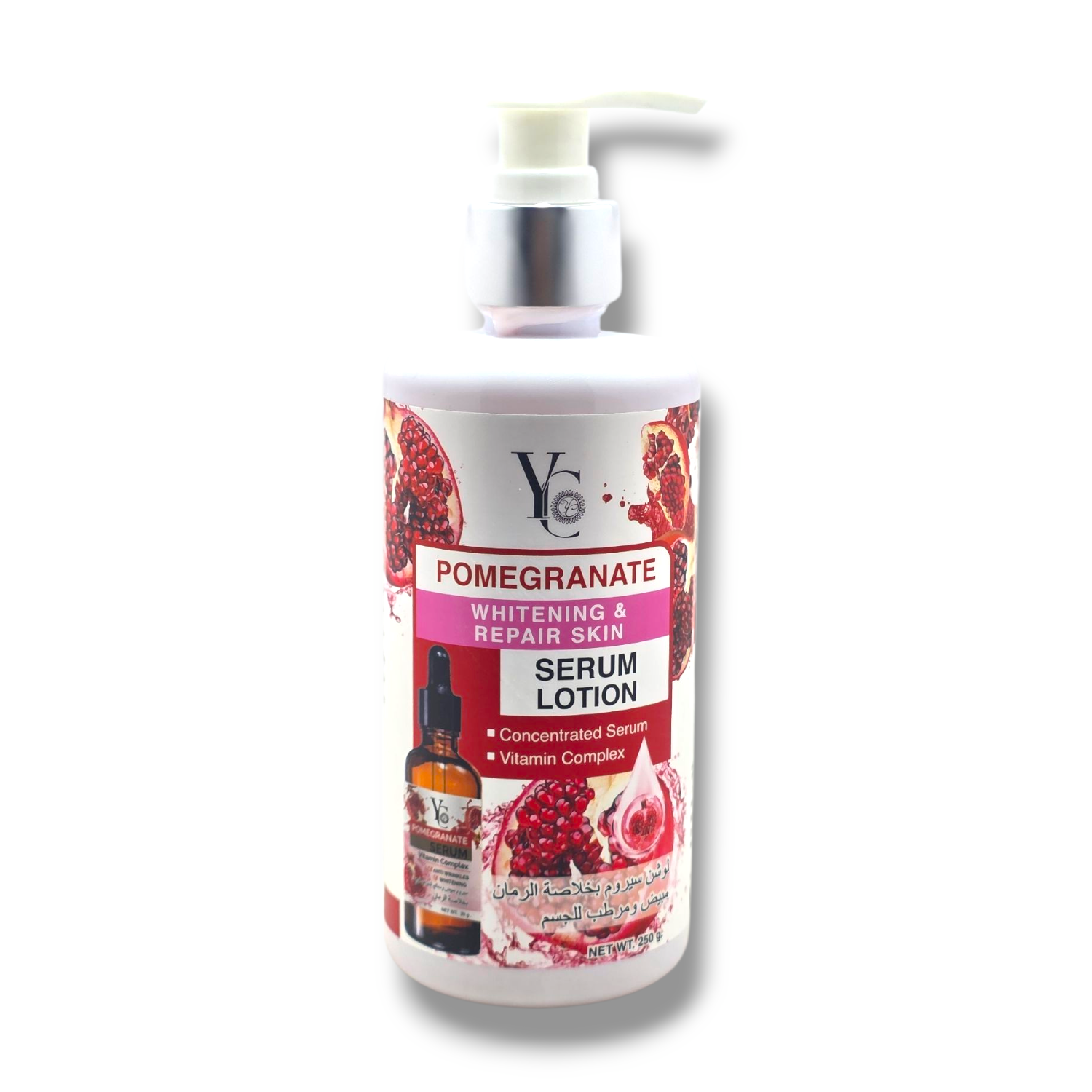 Yc Pomegranate Whitening and Repair skin Serum Lotion 250g 2 YC Pomegranate Whitening & Repair Skin Serum Lotion 250g