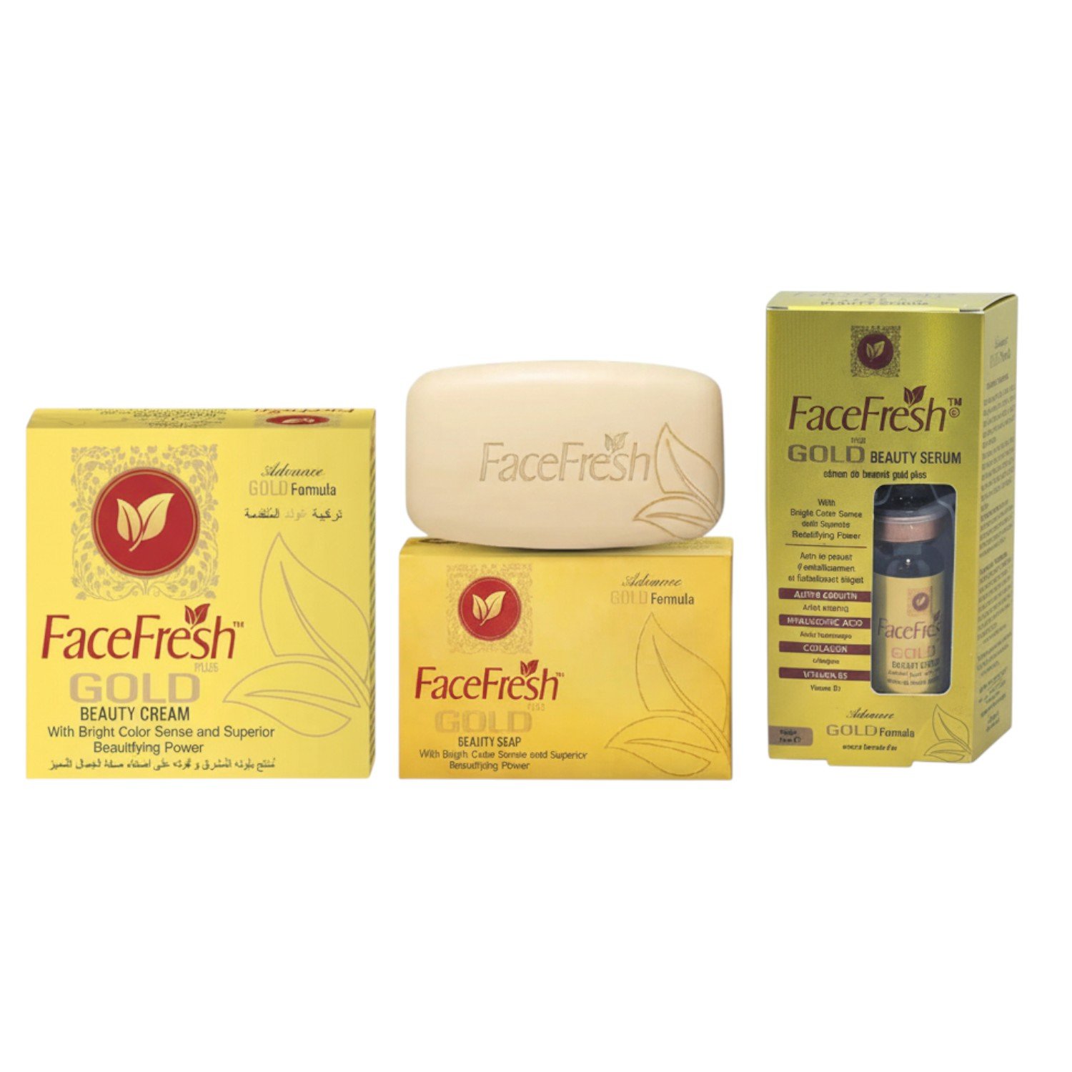 Facefresh Gold Beauty Soap Cream And Serum 130g Facefresh Gold Beauty Soap Cream And Serum 130g