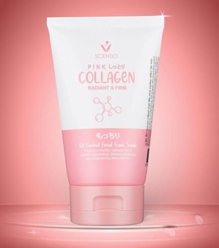 Scentio Pink Collagen for OIL Control & Acne Facial Form Scrub 100g
