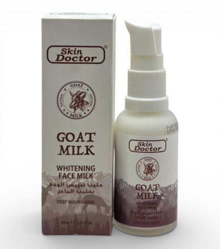 Skin Doctor Goat Milk Whitening Face Milk, Deep Nourishing Natural Facial Moisturiser Treatment 30ml