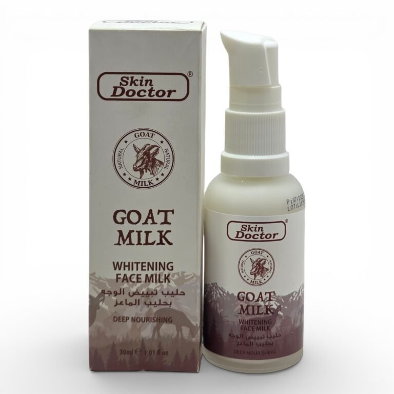 Skin Doctor Goat Milk Whitening Face Milk, Deep Nourishing Natural Facial Moisturiser Treatment 30ml