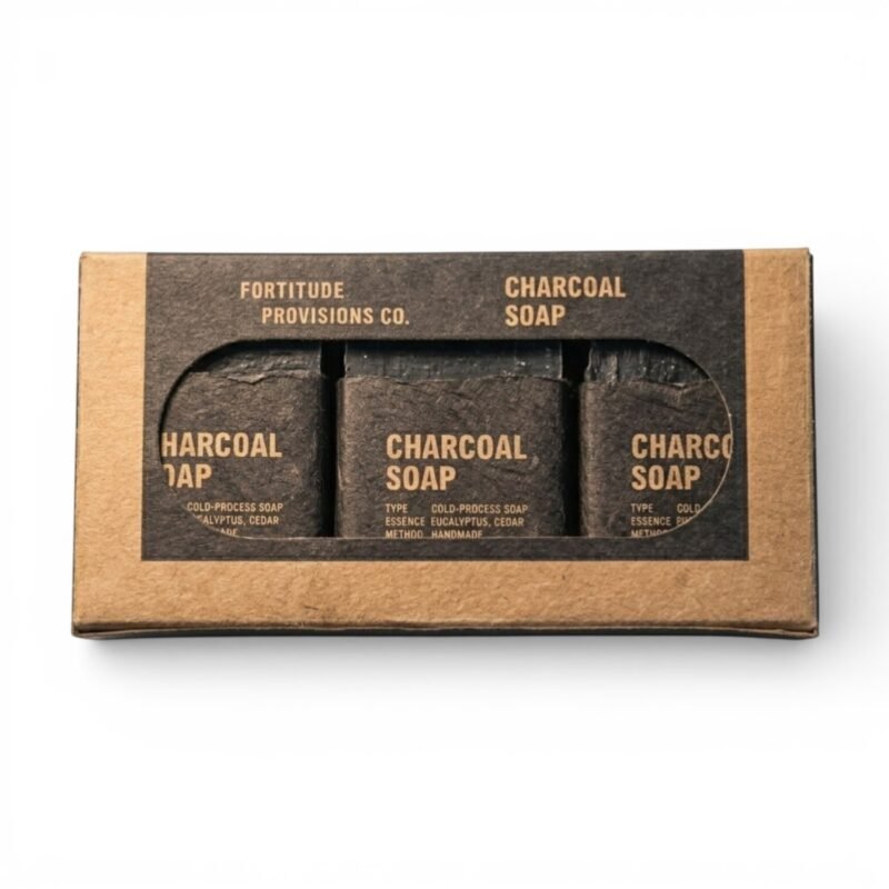 Fortitude Provisions Co. Charcoal Soap (3x113Gm)
