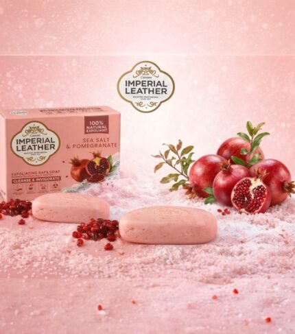 Cussons Imperial Leather Sea Salt & Pomegranate Exfoliating Bar Soap 120g