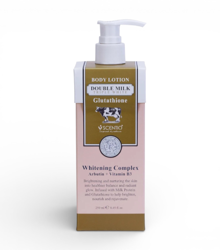 Scentio Organic Double Milk Triple Whitening Body Lotion 250 ML (Made In THAILAND)