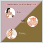 Scentio Organic Double Milk Triple Whitening Body Lotion 250 ML (Made In THAILAND)