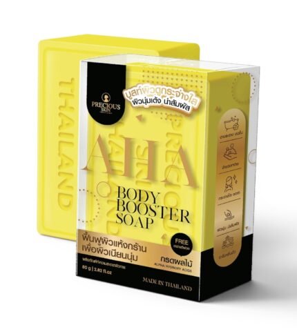 AHA BODY BOOSTER SOAP 80g Body Bath Soap By Precious skin 80gm