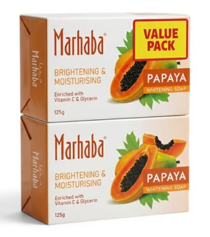Marhaba Papaya Brightening & Moisturising Whitening Soap 2x125g