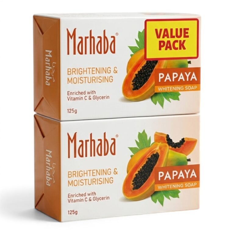 Marhaba Papaya Brightening & Moisturising Whitening Soap 2x125g