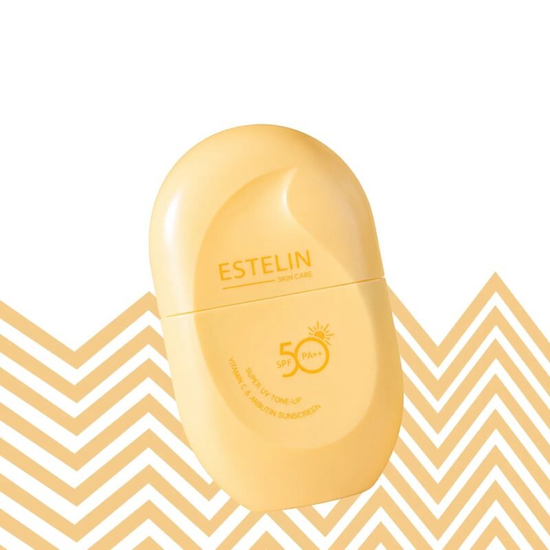 Estelin Super UV Tone-Up Vitamin C & Arbutin Sunscreen SPF50