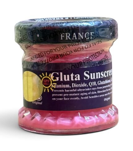 Original St. Dalfour Gluta Sunscreen Cream – Made in Kuwait SPF Skin Brightening & Sun Protection Day Cream (50g)