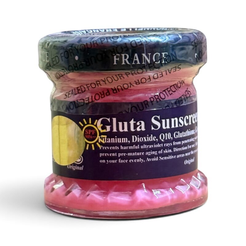 Original St. Dalfour Gluta Sunscreen Cream – Made in Kuwait SPF Skin Brightening & Sun Protection Day Cream (50g)