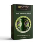 MACTAC Organic Herb Hair & Beard Colour (500ml x 2 / 5 Minutes Black Hair)